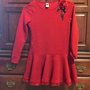 Red with glitter dress/shirt